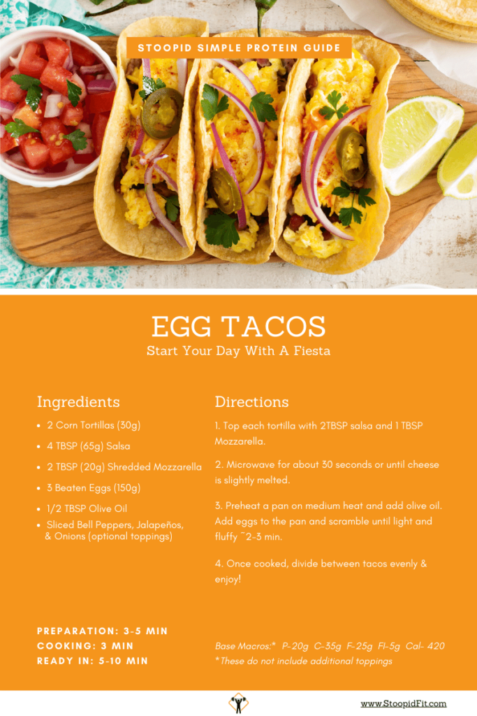 fast and easy metabolism boosting recipe egg tacos weight loss breakfast